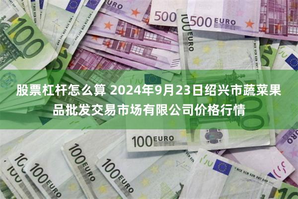 股票杠杆怎么算 2024年9月23日绍兴市蔬菜果品批发交易市场有限公司价格行情