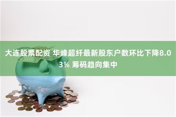 大连股票配资 华峰超纤最新股东户数环比下降8.03% 筹码趋向集中
