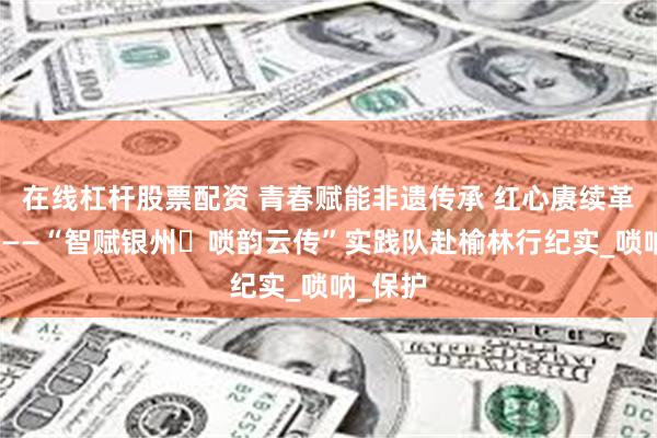 在线杠杆股票配资 青春赋能非遗传承 红心赓续革命薪火——“智赋银州・唢韵云传”实践队赴榆林行纪实_唢呐_保护