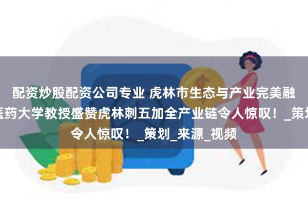 配资炒股配资公司专业 虎林市生态与产业完美融合,上海中医药大学教授盛赞虎林刺五加全产业链令人惊叹!_策划_来源_视频