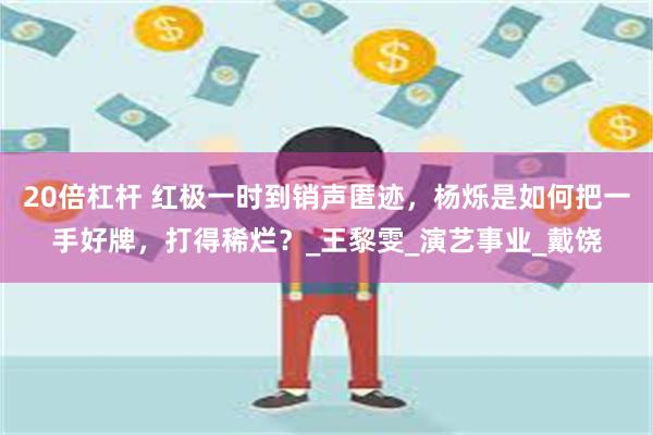 20倍杠杆 红极一时到销声匿迹，杨烁是如何把一手好牌，打得稀烂？_王黎雯_演艺事业_戴饶